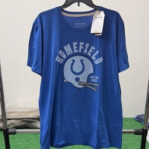 Indianapolis Colts Homefield T-Shirt with Helmet Graphic Mens XL